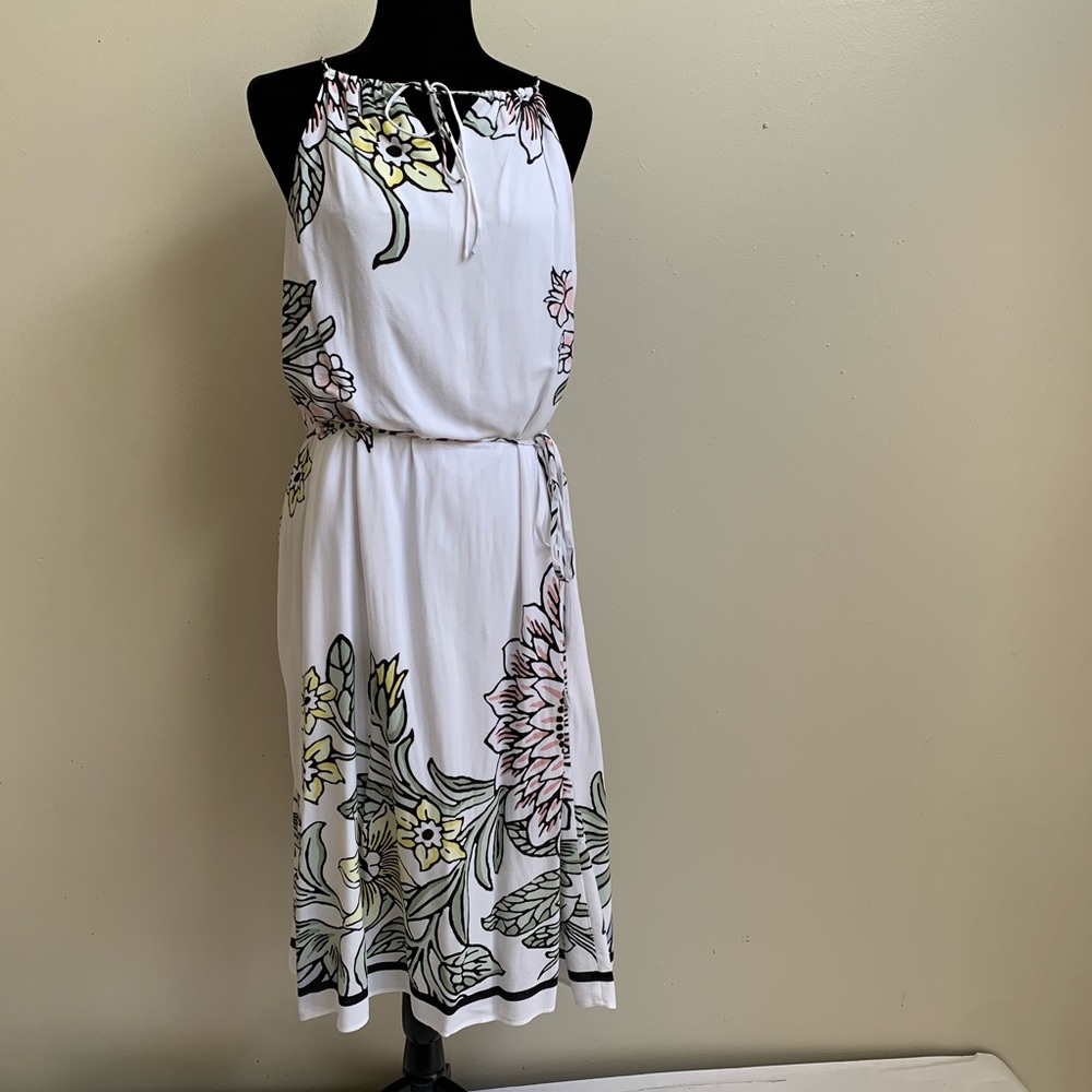 Loft Women Dress| Color: Multi Floral| Size L